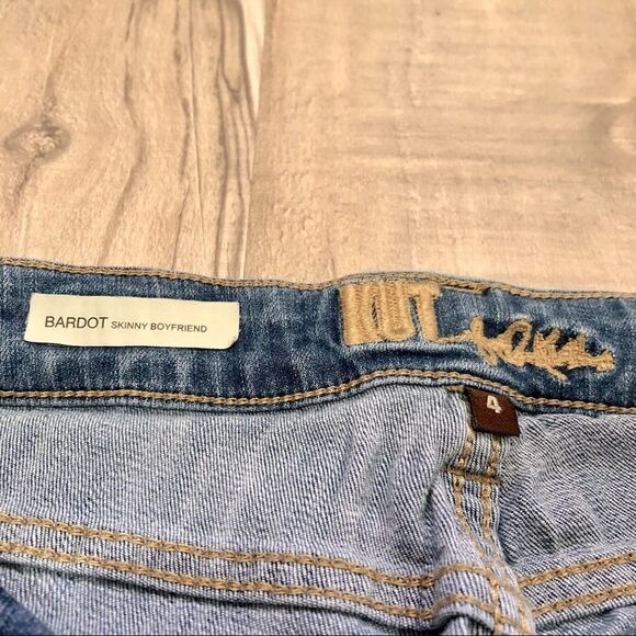 Kut From the Kloth Boyfriend Skinny Bardot Jeans size 4 - Picture 6 of 13